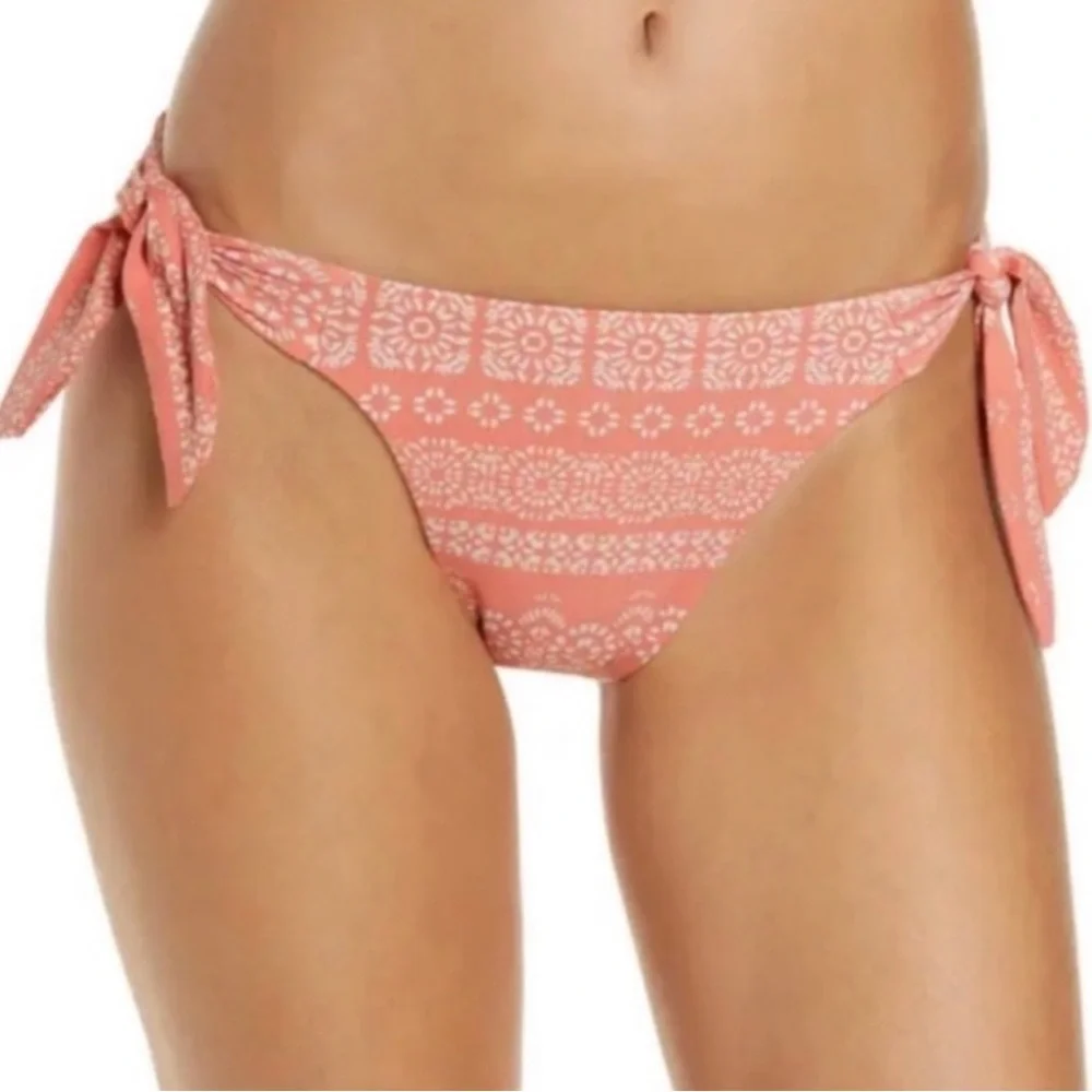 Robin‎ Piccone Isla Tie Side Bikini Bottoms in Terracotta SZ Small NWOT